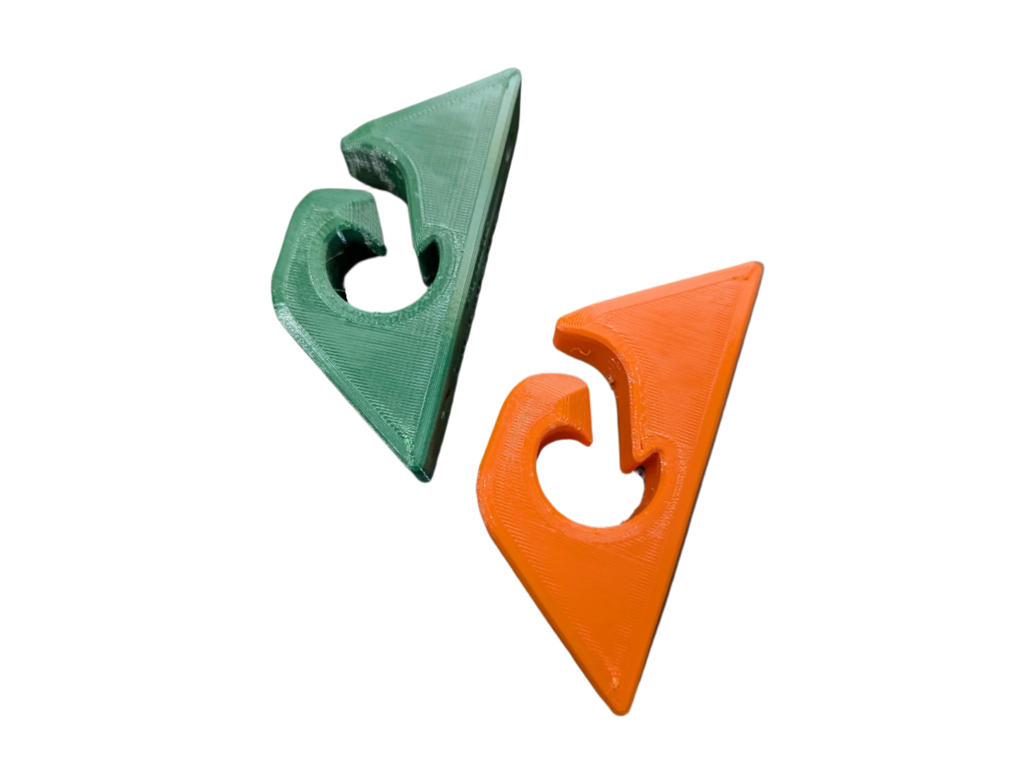 captive bucket hanger preview in hunter green and orange