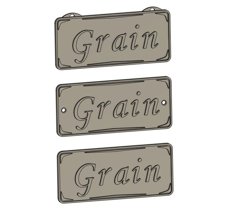 Rectangular Nameplate Hanging Options