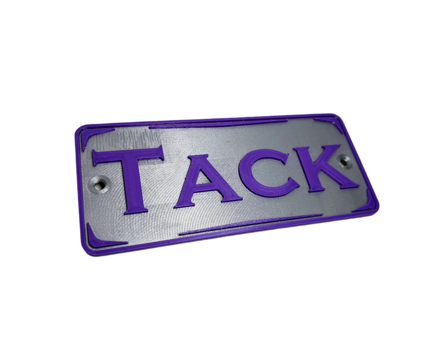 Tack Rectangular Nameplate