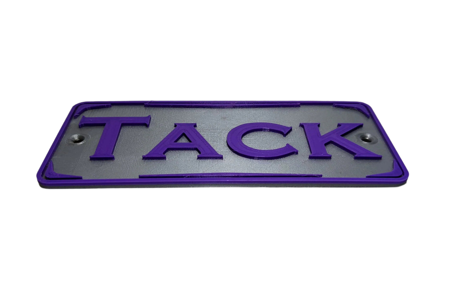Rectangular Nameplate Tack Bottom