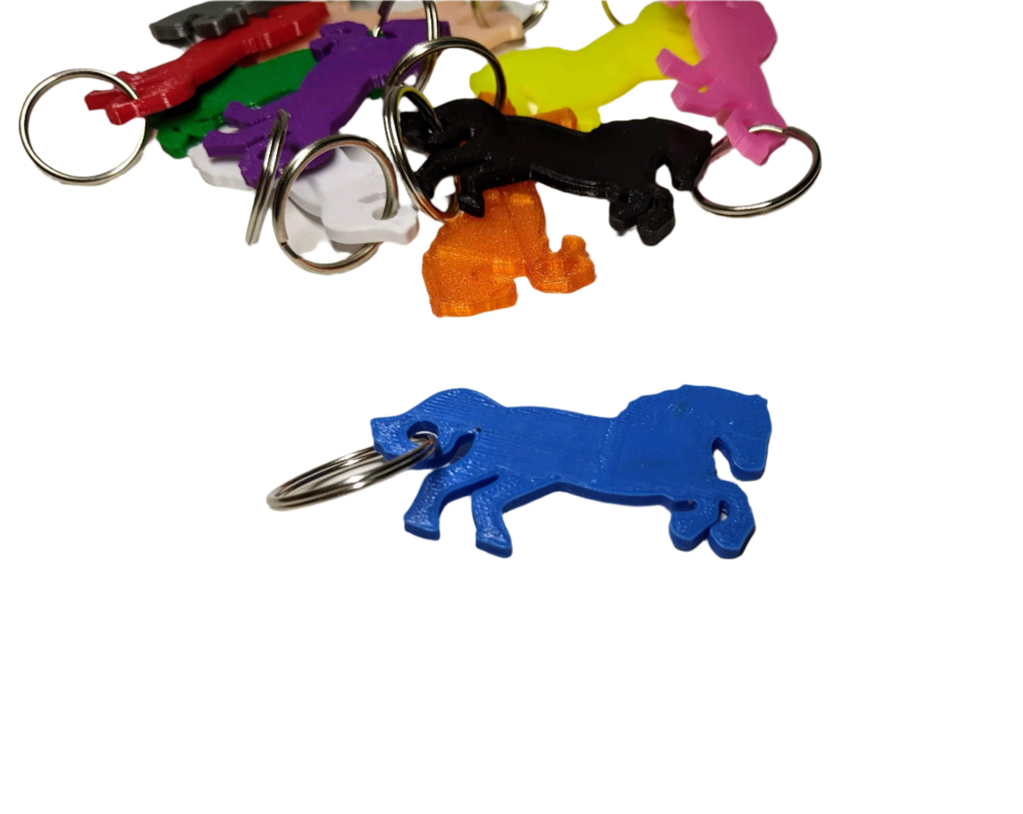 Horse Keychain - 3D Printed Key Tag