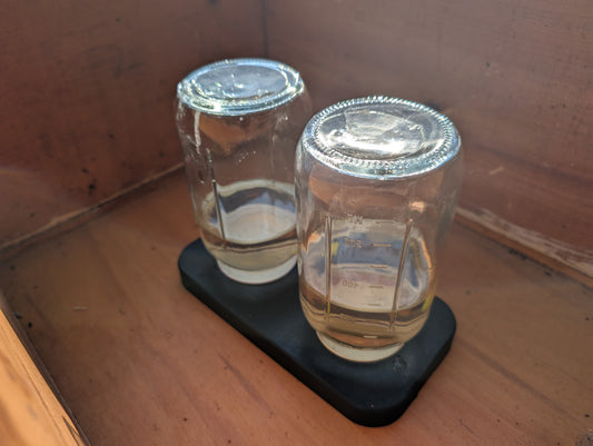 2 Jar Feeder In Use