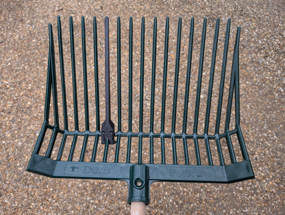 Durafork Manure Fork Replacement Tine Black installed.