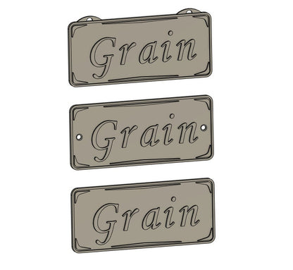 Rectangular Nameplate Hanging Options