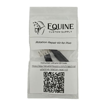 Equine Custom Supply Rotation Repair Kit for Pivo packaging with QR code on a white background