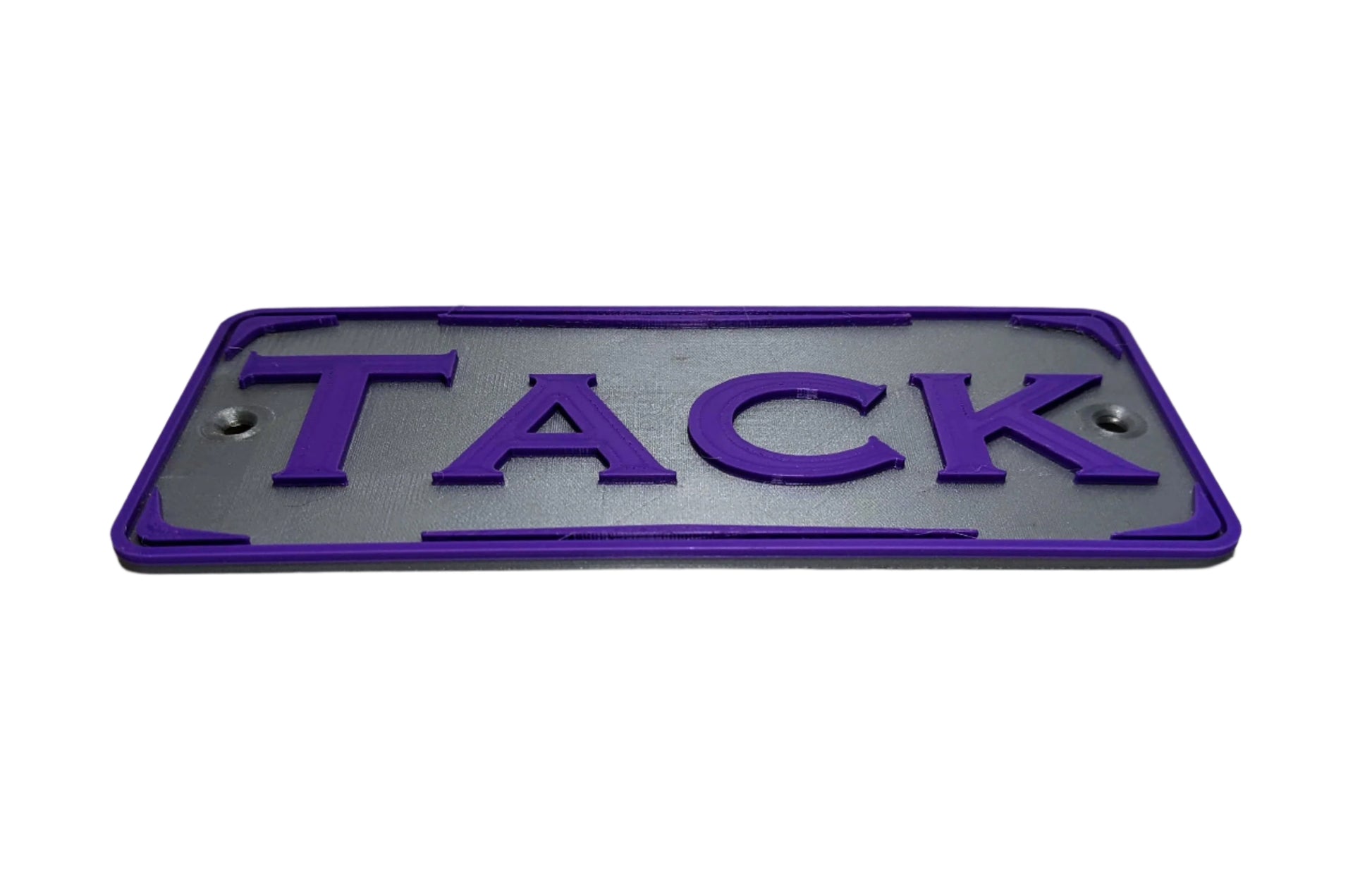 Rectangular Nameplate Tack Bottom