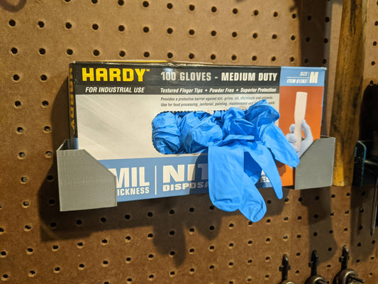 Nitrile Glove Box Pegboard Holder - Pegboard Organization