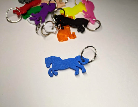 Horse Keychain - 3D Printed Key Tag