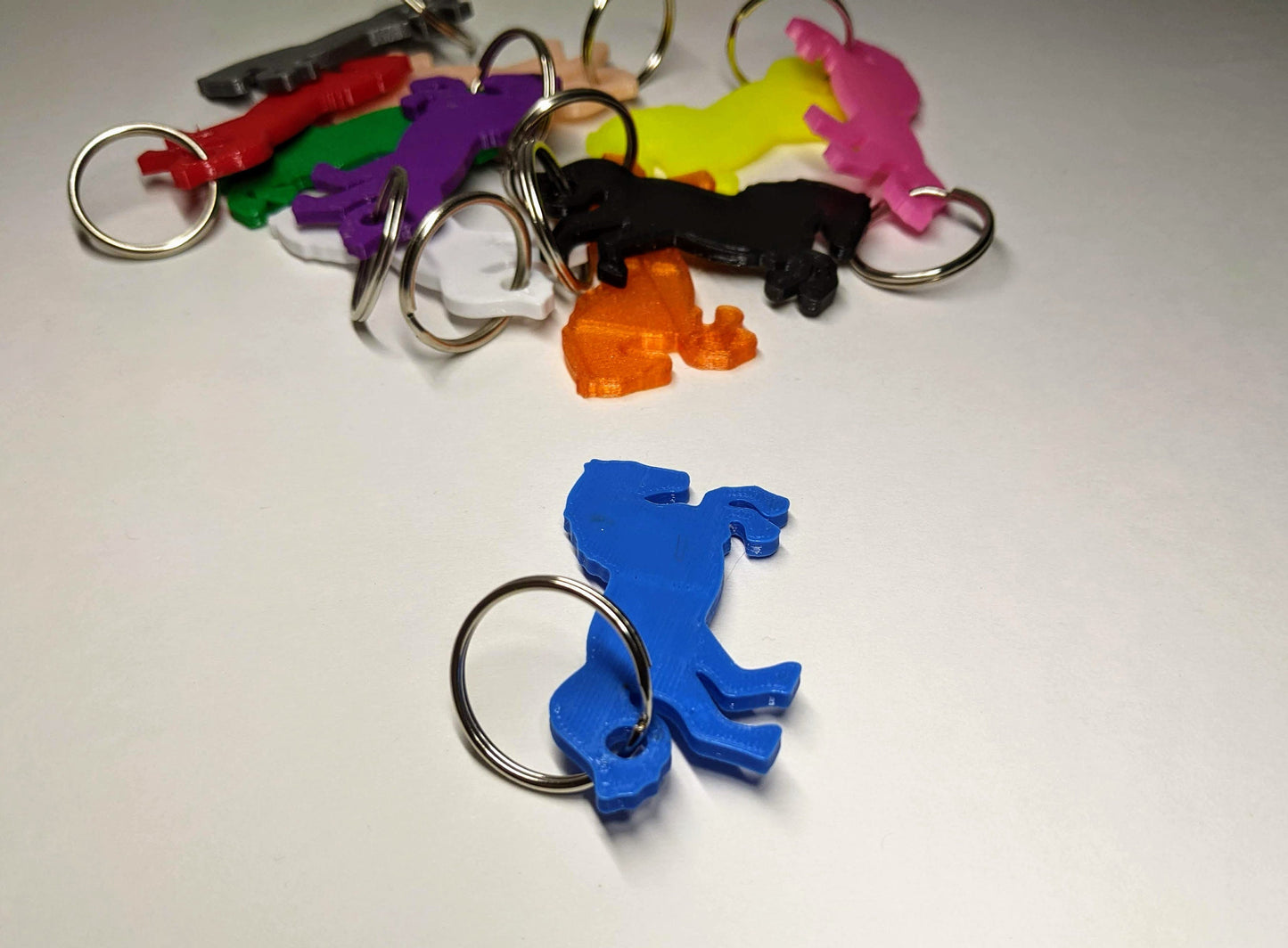 Horse Keychain - 3D Printed Key Tag